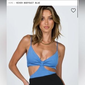 Princess Polly Blue River Bodysuit